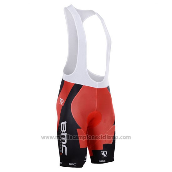 2015 Abbigliamento Ciclismo BMC Nero e Arancione Manica Corta e Salopette